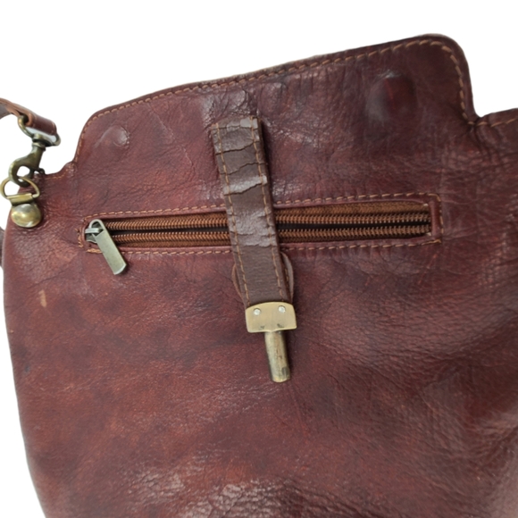 Pelletterie Di Mario Italian Leather Crossbody Bag - Picture 2 of 9